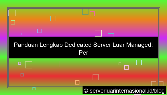 ilustrasi dedicated server luar managed