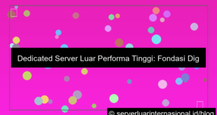 dedicated server luar performa tinggi