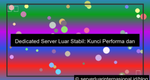 dedicated server luar stabil