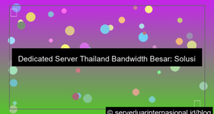 grafik dedicated server thailand bandwidth besar