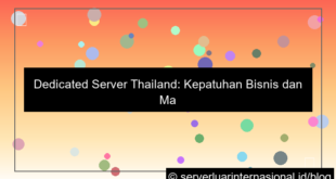 dedicated server thailand compliance bisnis