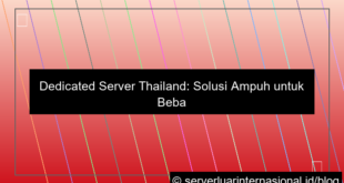 desain dedicated server thailand high workload