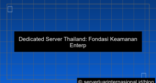 dedicated server thailand keamanan enterprise