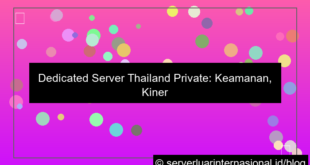 dedicated server thailand private