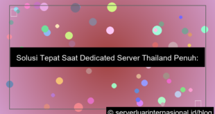 dedicated server thailand resource penuh