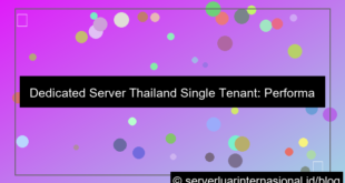 dedicated server thailand single tenant