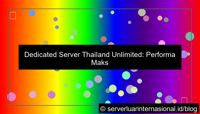 dedicated server thailand unlimited