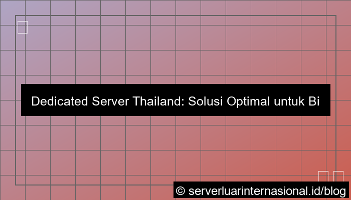 dedicated server thailand untuk big data