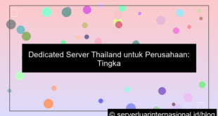 dedicated server thailand untuk perusahaan