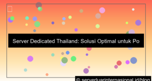 dedicated server thailand untuk portal berita