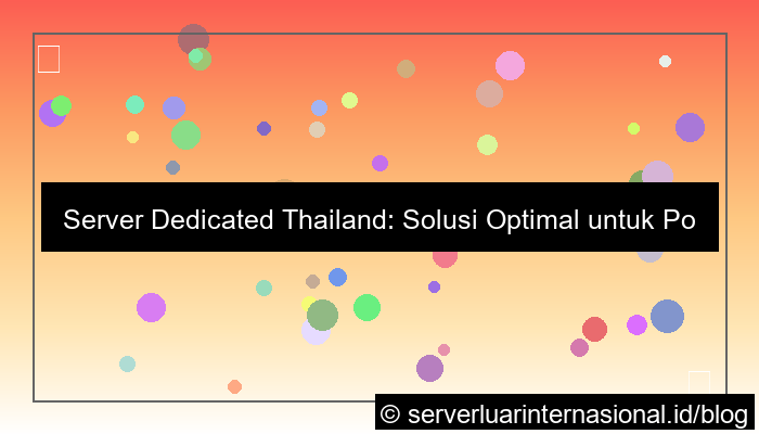 dedicated server thailand untuk portal berita