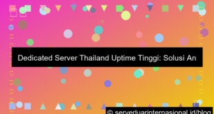 dedicated server thailand uptime tinggi