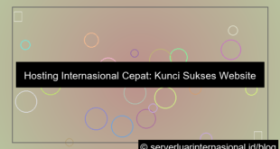 hosting internasional cepat