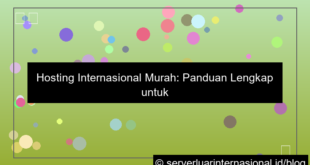 hosting internasional murah