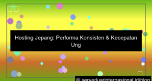 ilustrasi hosting jepang performa konsisten