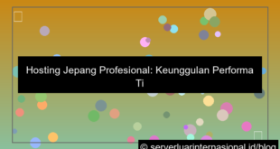 hosting jepang profesional