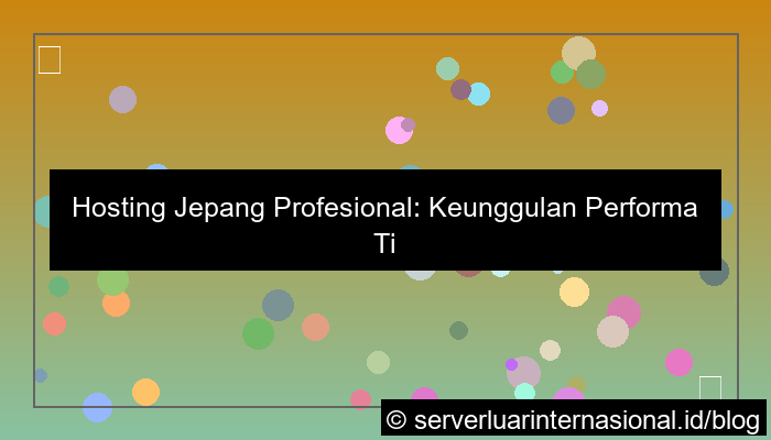 hosting jepang profesional