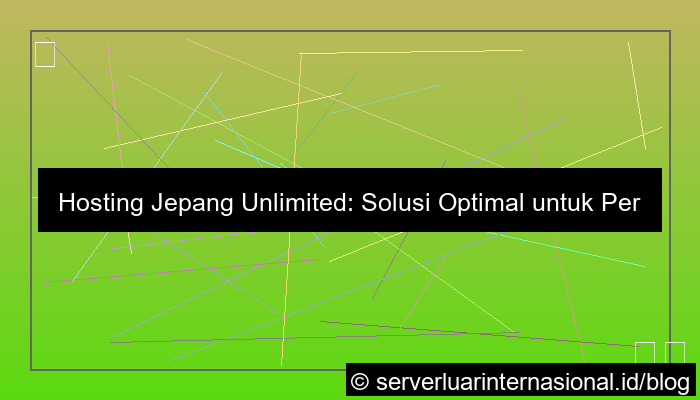 hosting jepang unlimited