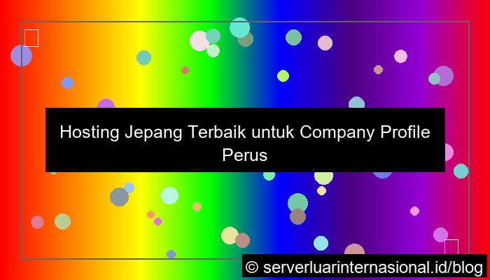 hosting jepang untuk company profile