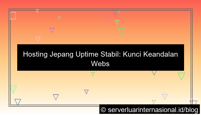 hosting jepang uptime stabil