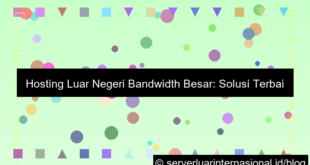 ilustrasi hosting luar bandwidth besar