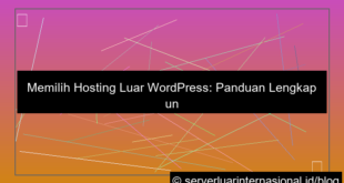 hosting luar wordpress
