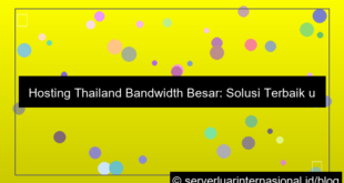 hosting thailand bandwidth besar