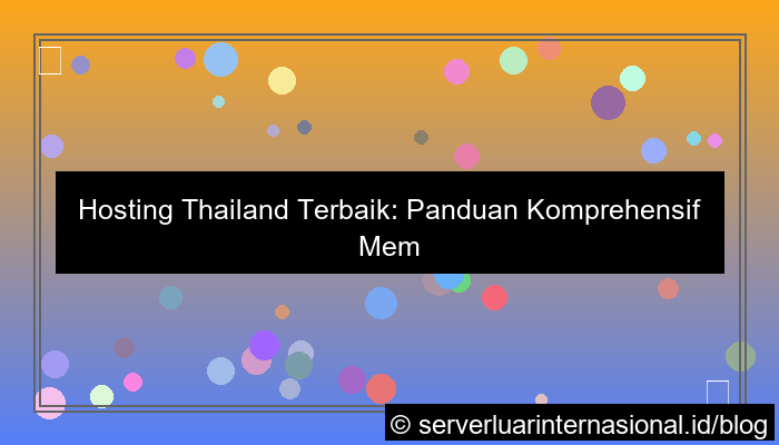 hosting thailand terbaik