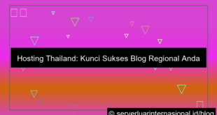hosting thailand untuk blog regional