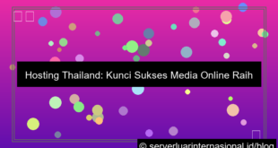 hosting thailand untuk media online