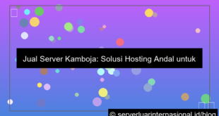 visual jual server kamboja