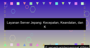 layanan server jepang