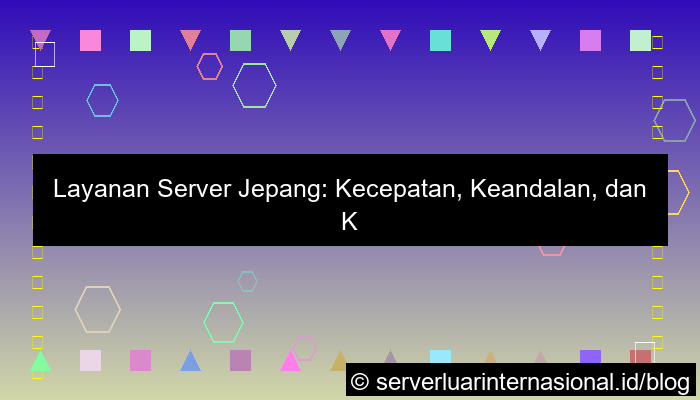layanan server jepang