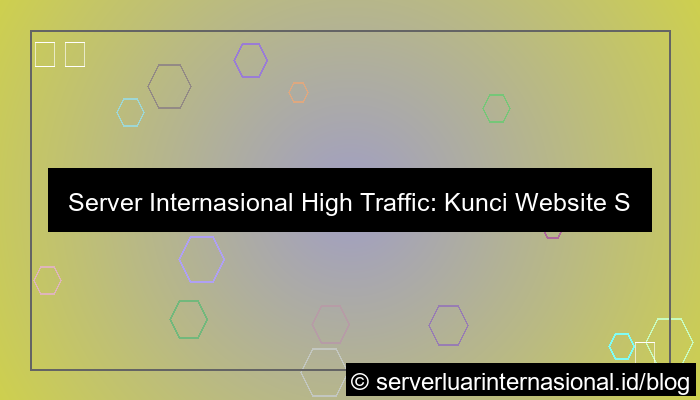 ilustrasi server internasional high traffic