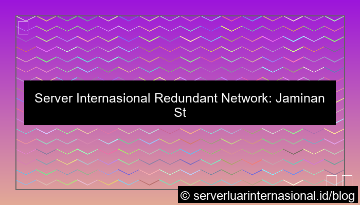 server internasional redundant network