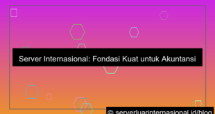 server internasional untuk accounting internasional