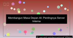ilustrasi server internasional untuk ai platform global