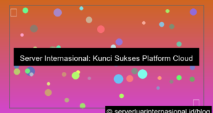 server internasional untuk cloud native platform