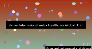 ilustrasi server internasional untuk healthcare global