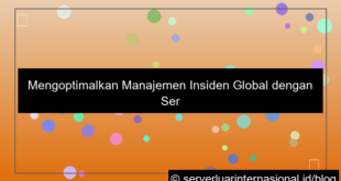 ilustrasi server internasional untuk incident management