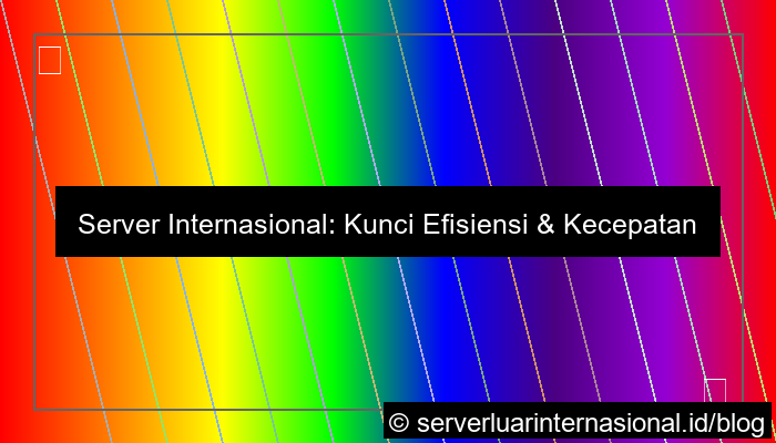 ilustrasi server internasional untuk logistics global