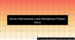 server internasional untuk patient management