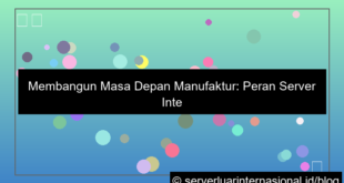 ilustrasi server internasional untuk smart factory