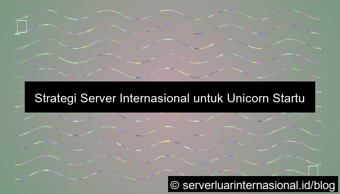 ilustrasi server internasional untuk unicorn startup
