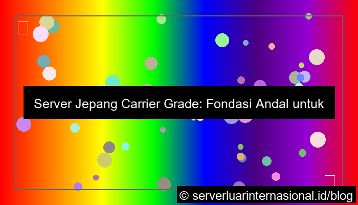 server jepang carrier grade