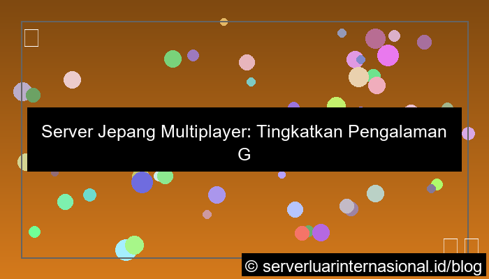 server jepang multiplayer