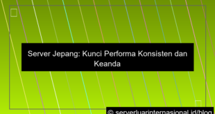 ilustrasi server jepang performa konsisten