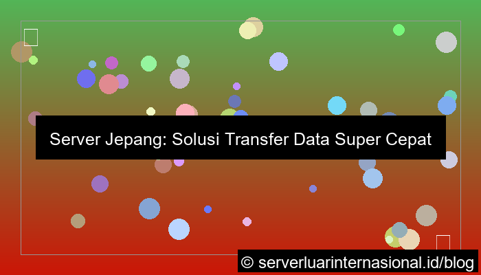 ilustrasi server jepang transfer data cepat