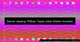 server jepang untuk inventory system