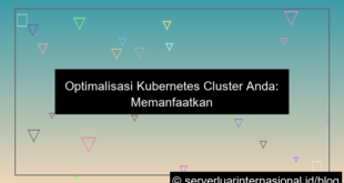 server jepang untuk kubernetes cluster